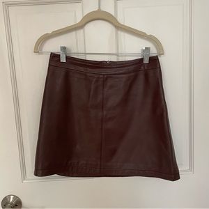 Cupcakes and cashmere genuine leather skirt size 2